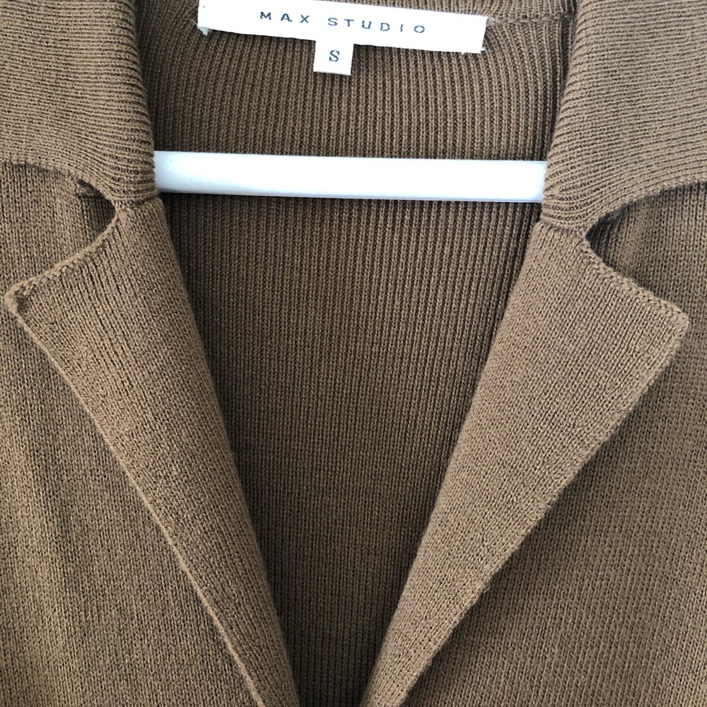 Max Studio Button Down Long Sweater, Size S - image 3